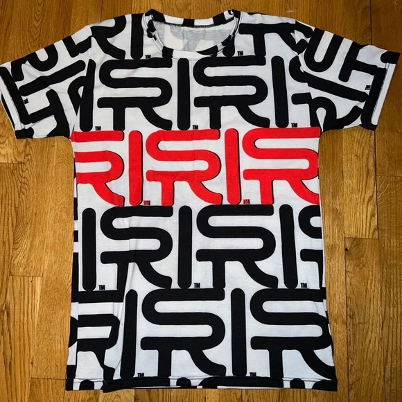 UNISEX COLOR BLOCK GRAPHIC T SHIRT - Picture 1 of 2